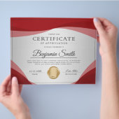 Beroepsverklaring van waardering flyer (Hand)