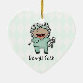 Beroepsvrouw Tech Personalized Keramisch Ornament