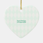 Beroepsvrouw Tech Personalized Keramisch Ornament (Achterkant)