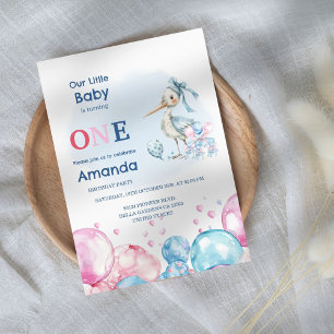 Beroerte 1e Animal Ballon Verjaardag Kaart