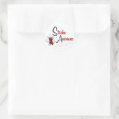 Beroerte bewustzijn VLINDER SERIE 2 Ronde Sticker (Tas)