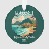  beroerte van de familie Hawaii Ornament (voorkant)