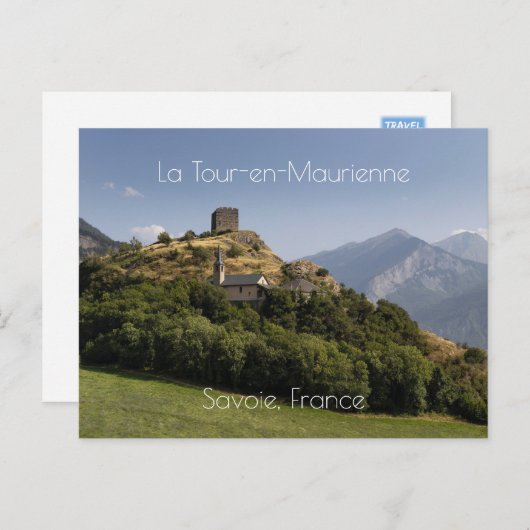 Berolds Tower, La Tour-en-Maurienne, Frankrijk Briefkaart (Voorkant / Achterkant)
