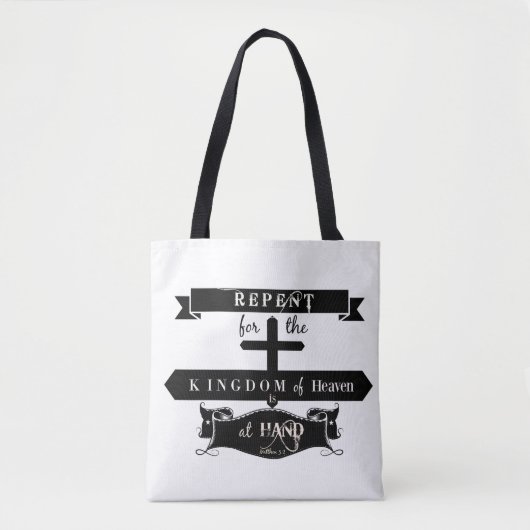 Berouw de Schrift - Canvas tas (Voorkant)