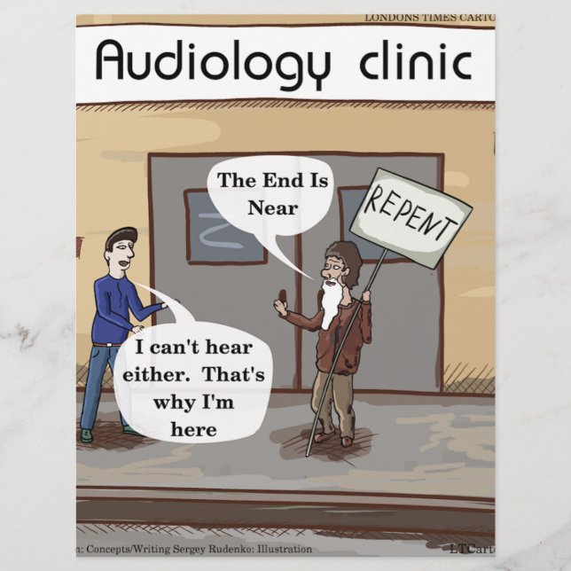 Berouw Voor De Audiologenpraktijk Grappig (Voorkant)