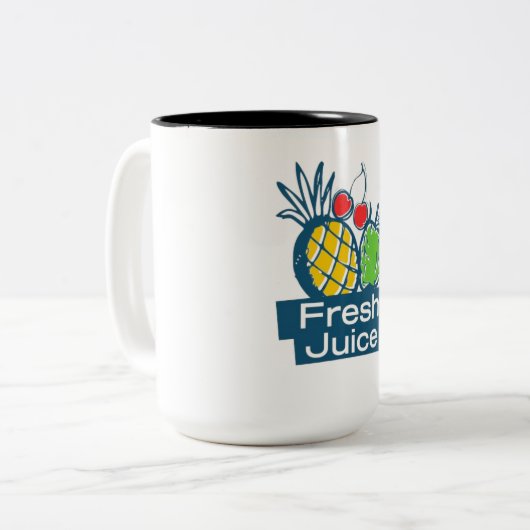 beroving tweekleurige koffiemok (Voorkant links)