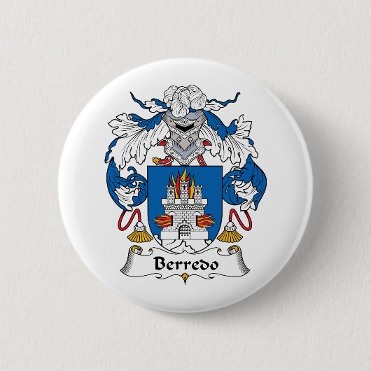 Berredo Family Crest Ronde Button 5,7 Cm (Voorkant)