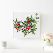 Berries001 Vierkante Klok (Huis)