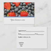 Berries Appointment Card Afsprakenkaartje (Voorkant / Achterkant)