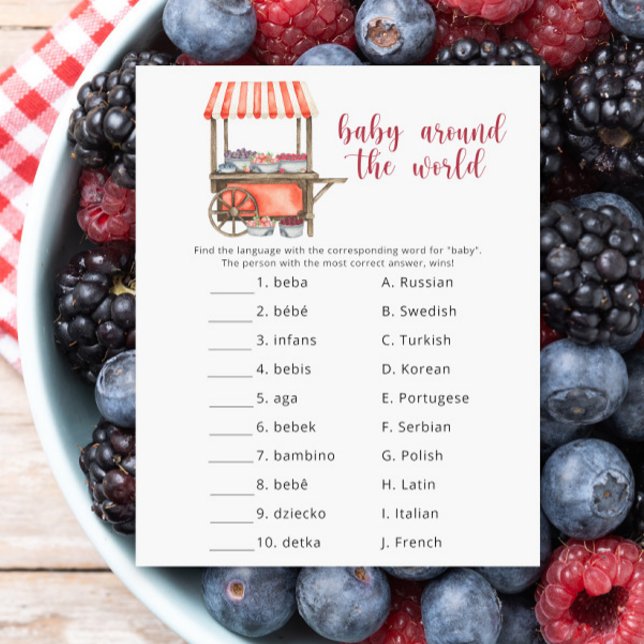 Berries baby shower - "Baby" around the world (Creator heeft geüpload)