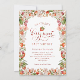 Berries Baby shower Invitation Kaart