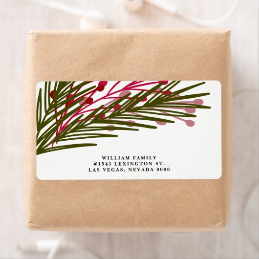 Berries & bladeren label (Insitu)