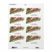 Berries & bladeren label (Full Sheet)