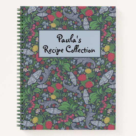  Berries Butterflies Marigold Recipe Notitieboek (Voorkant)