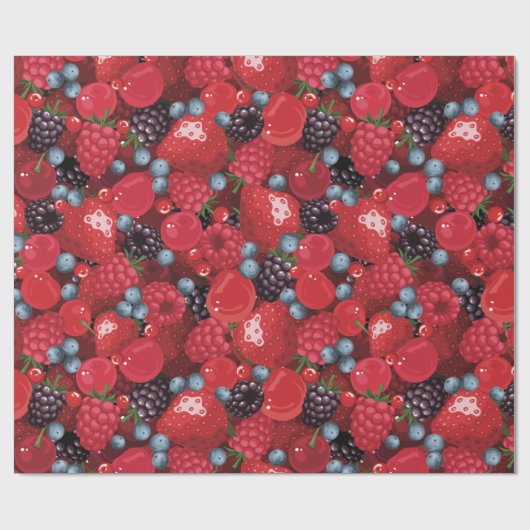 Berries Cadeaupapier (Vlak)