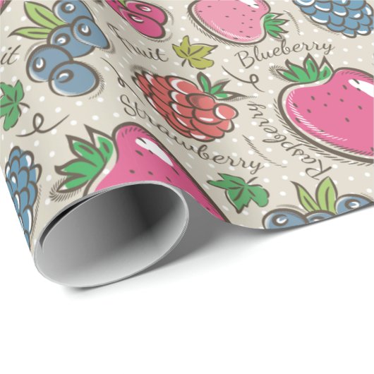 Berries Cadeaupapier (Rol Hoek)