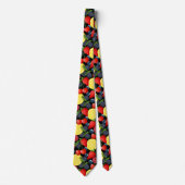 Berries & Citrus Pattern Men’s Necktie Stropdas (Voorkant)
