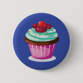 Berries Cupcake Button Badge (Voorkant)