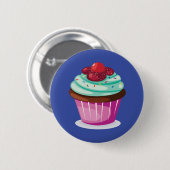Berries Cupcake Button Badge (Voorkant /achterkant)