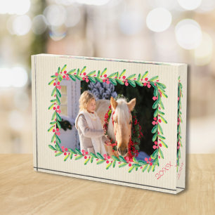 Berries en Greenery Border Fotoblokken