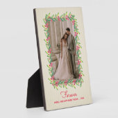 Berries en Greenery Foto met Easel Fotoplaat (Zijkant)