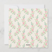 Berries en Greenery kerstfoto Feestdagenkaart (Achterkant)