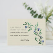 Berries Funeral Bedankt kaarten (Staand voorkant)