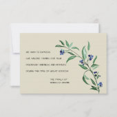 Berries Funeral Bedankt kaarten (Voorkant)