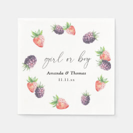 Berries Geslacht onthullen. Meisje of Jongen Servet