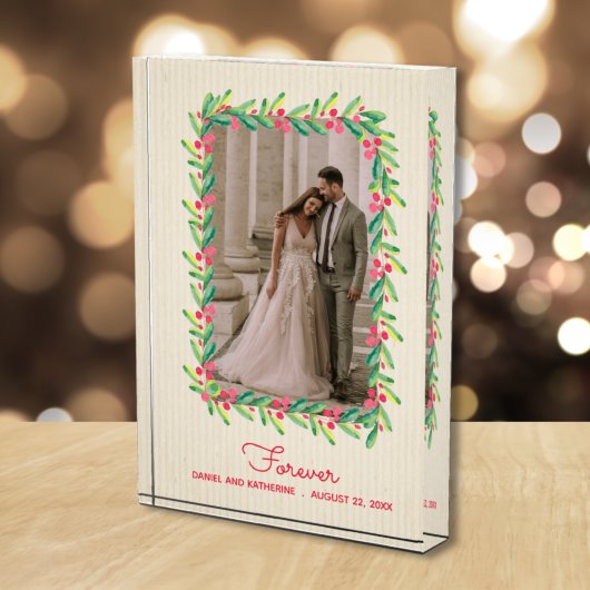 Berries Greenery Bride Groom Wedding Fotoblokken