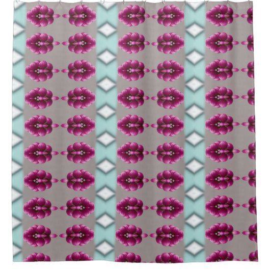 Berries Ikat 12 Douchegordijn (Voorkant)