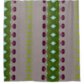 Berries Ikat 8 Douchegordijn (Voorkant)