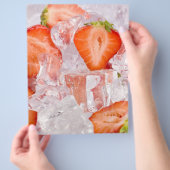Berries in ijs flyer (Hand)