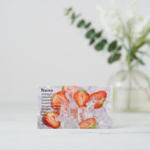 Berries in ijs visitekaartje (Staand voorkant)