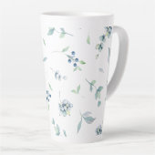 Berries Kerstwinter Greens Elegant Latte Mok (Rechterhoek)