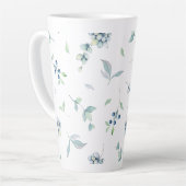 Berries Kerstwinter Greens Elegant Latte Mok (Linkerhoek)