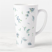 Berries Kerstwinter Greens Elegant Latte Mok (Rechts)