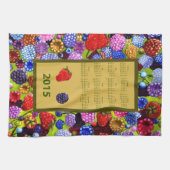 Berries keukenkeukenhanddoek 2015 kalender theedoek (Horizontaal)