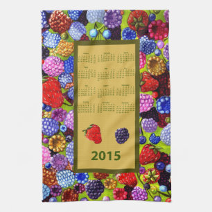 Berries keukenkeukenhanddoek 2015 kalender theedoek