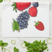 Berries Kitchen Towels Theedoek (Gevouwen)