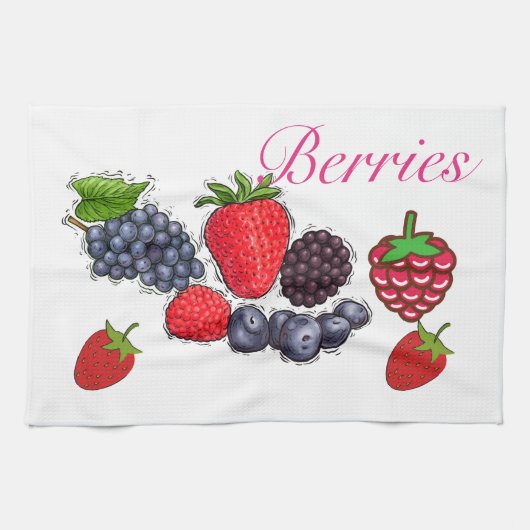 Berries Kitchen Towels Theedoek (Horizontaal)