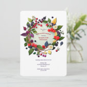 Berries Krans Kaart (Staand voorkant)