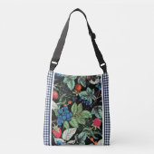 Berries Medley over Country Gingham Crossbody Tas (Voorkant)