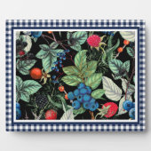 Berries Medley over Country Gingham Fotoplaat (Voorkant)