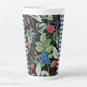 Berries Medley over Country Gingham Latte Mok (Voorkant)