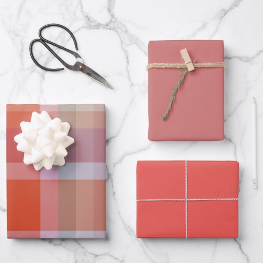 Berries & Melon Wrapping Paper Flat Sheet Set of 3 (Voorkant)