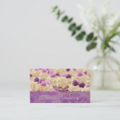 Berries n' Cream Cupcake bakkerij Visitekaartje (Staand voorkant)