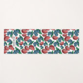 Berries Pattern, aangepaste naam yoga mat (Voorkant (horizontaal))