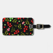 Berries Pattern Bagagelabel (Voorkant horizontaal)