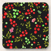 Berries Pattern Bier Onderzetter (Voorkant)